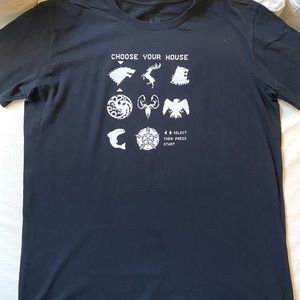 Game of thrones mens funny black t-shirt. Size Large